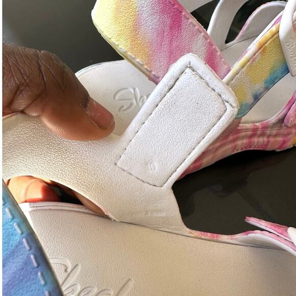 Skechers Women's Cali Gear D'Lite‎ 2.0 Molded 3-Strap Luxe Foam Sandals Size 10 - Picture 13 of 16